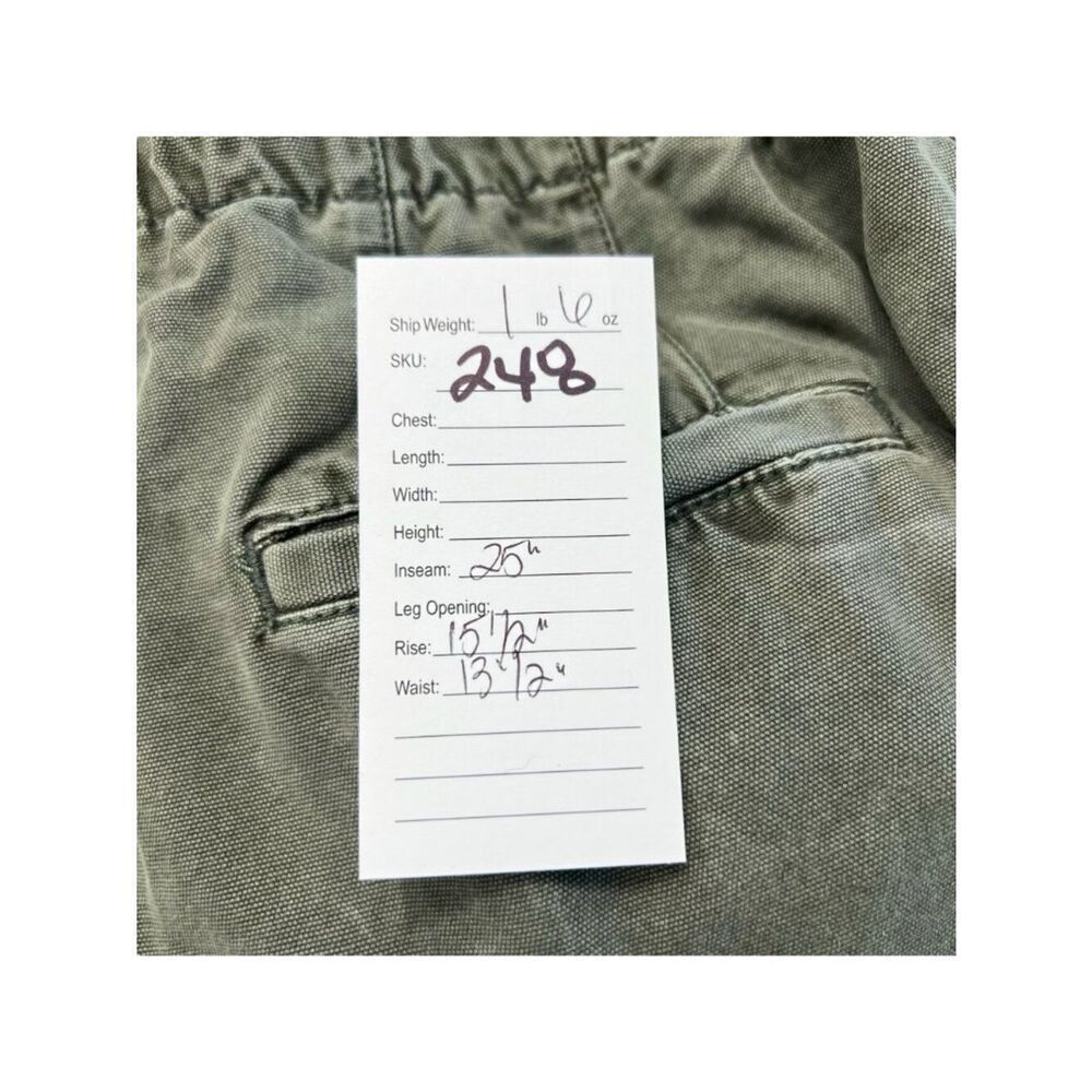 Free People Margate Pleated Drawstring Jogger Trouser Green Size Small - Picture 10 of 10